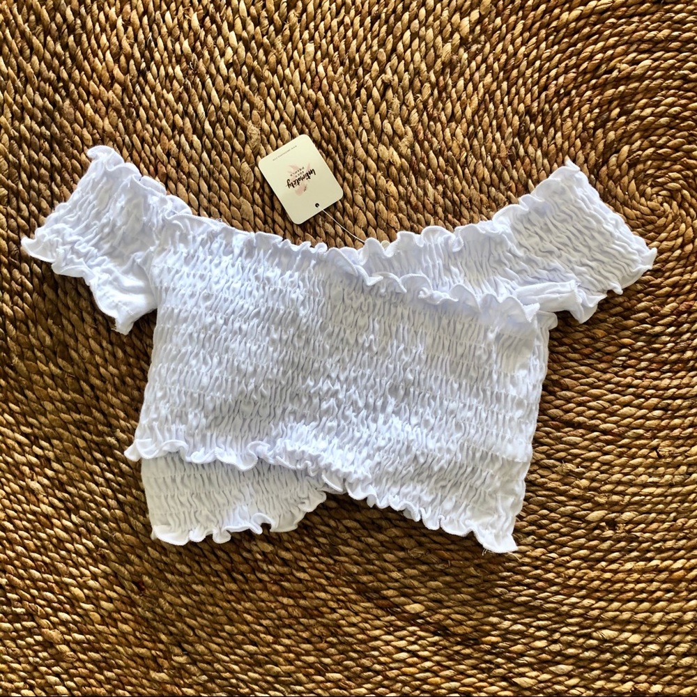 Free People - Smock It To Me Crop Top